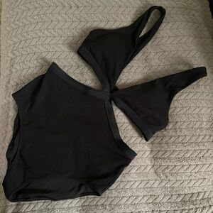 Aerie cutout swimsuit/bathingsuit/one piece black